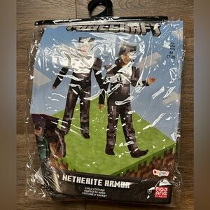 Minecraft Netherite Armor Kids Costume